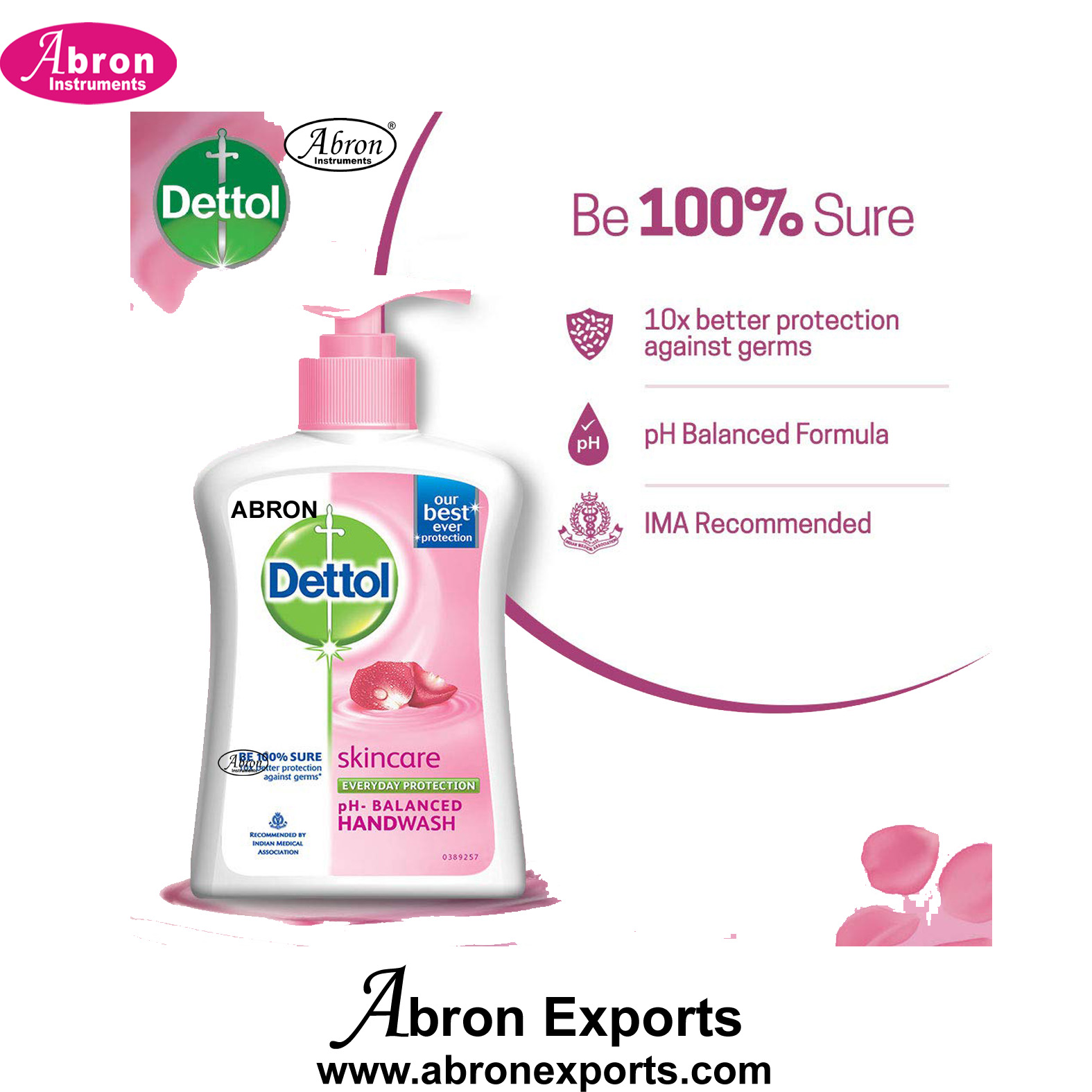Soap liquid soap Dettol hand wash push top 200-250ml ml pack of 10 Abron Agriculture 